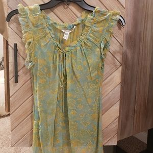 Diane Von Furstenberg Size 2 100% Silk Blouse